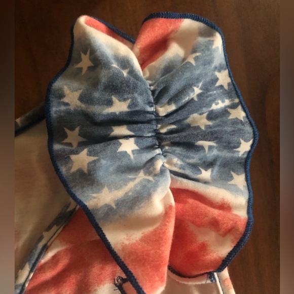 Women’s XL Patriotic Tank Top with ruffle sleeves by Lovely Melody - Picture 3 of 3